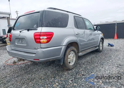 2002 Toyota Sequoia Limited V8 из США, поврежденный, VIN 5TDZT38A32S083081